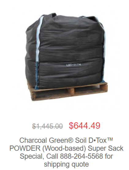 super sack - April Featured Product: Soil D•Tox™ POWDER Wood-based