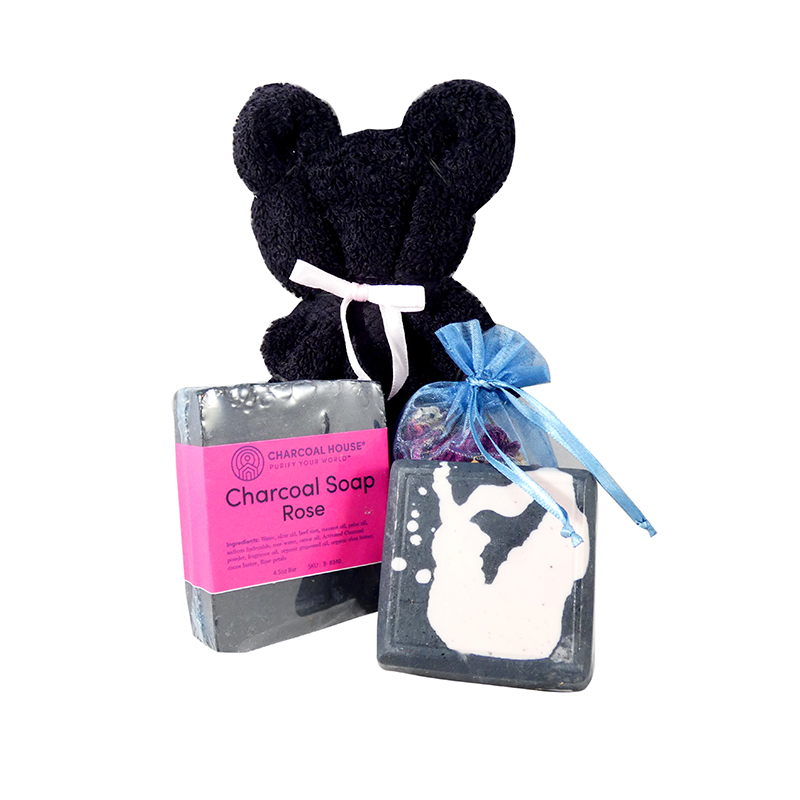 Soap Set Rose scented - My home is in my Mother's Eyes...
