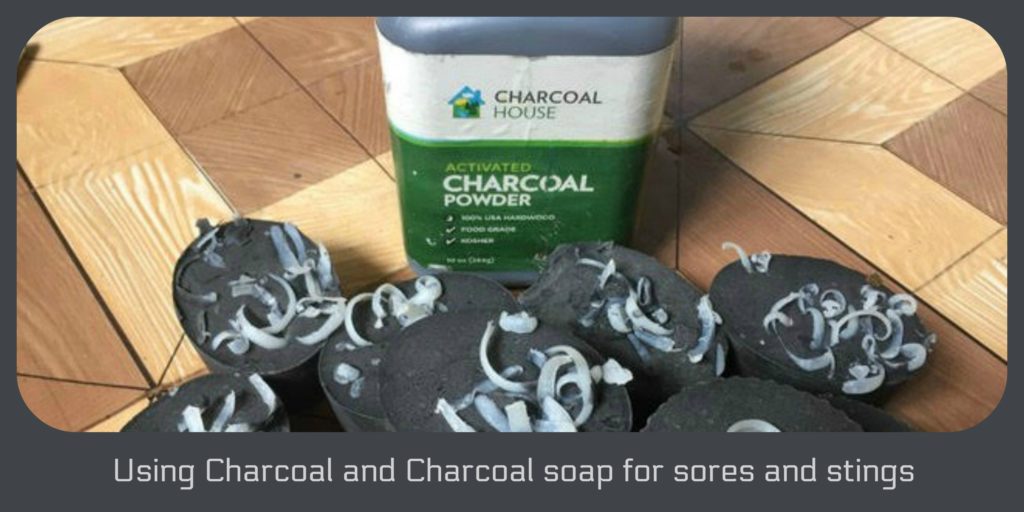 Using Charcoal and Charcoal soap for sores and stings 1024x512 - Charcoal and Charcoal soap for sores and stings