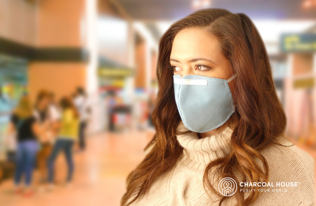 CarboCloth Face Masks: Question and Answer. Devon with Face Mask 2 BKGD 1024x668 with logo 1024x668 - CarboCloth Face Masks: Question and Answer.
